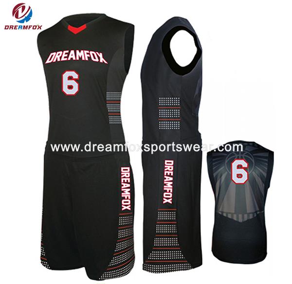 OEM Custom Dye Sublimation seneste Basketball trøje Design 2018